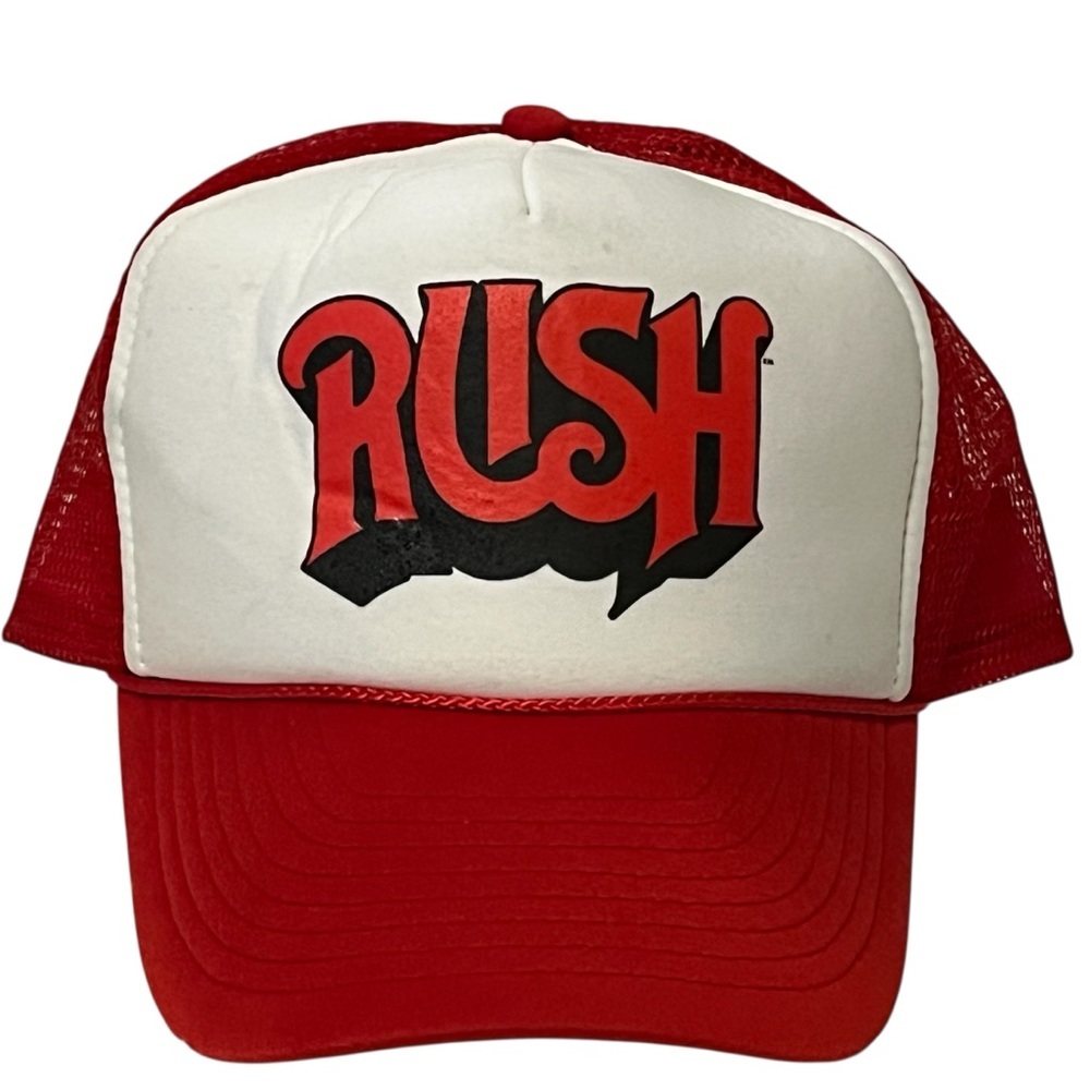 RUSH Tour - Red and White Adjustable Trucker Hat by Nissin